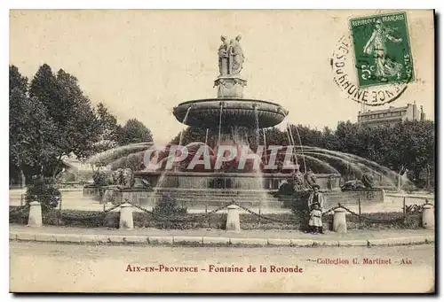 Cartes postales Aix en Provence Fontaine de la Rotonde