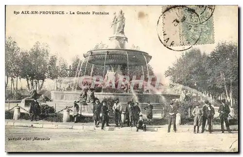 Cartes postales Aix en Provence La Grande Fontaine