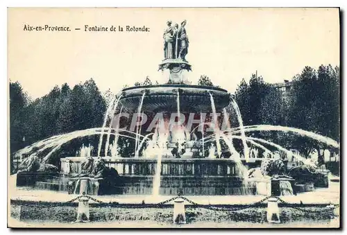 Cartes postales Aix en Provence Fontaine de la Rotonde