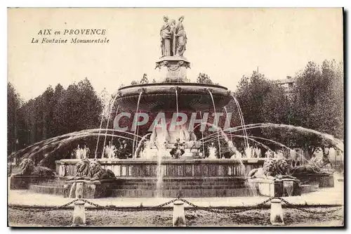 Cartes postales Aix en Provence La Fontaine Monumentale