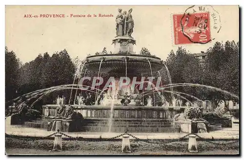 Cartes postales Aix en Provence Fontaine de la Rotonde