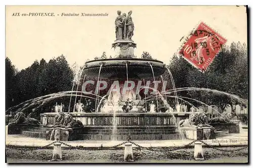 Cartes postales Aix en Provence Fontaine Monumentale