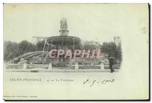 Cartes postales Aix en Provence La Fontaine