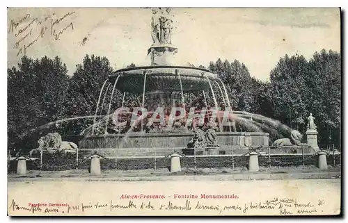 Cartes postales Aix en Provence Fontaine Monumentale