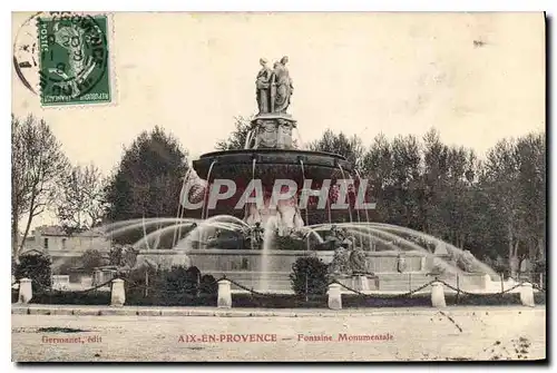 Cartes postales Aix en Provence Fontaine Monumentale