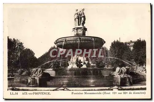 Cartes postales Aix en Provence Fontaine Monumentale