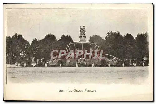 Ansichtskarte AK Aix La Grande Fontaine