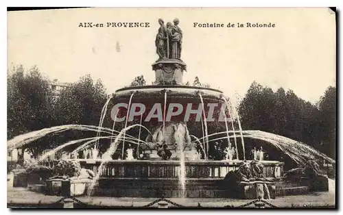 Cartes postales Aix en Provence Fontaine de la Rotonde