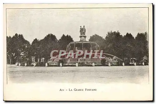 Ansichtskarte AK Aix La Grande Fontaine