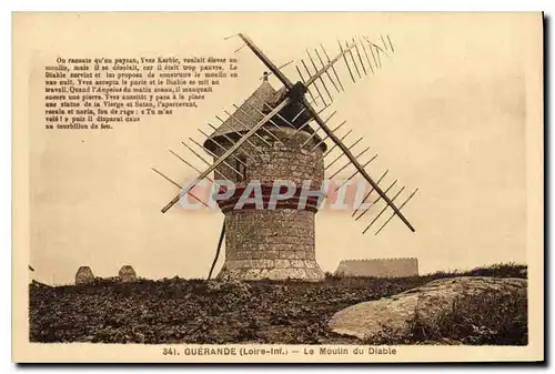 Ansichtskarte AK Guerande Loire inf Le Moulin du Diable