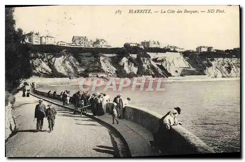 Cartes postales Biarritz La Cote des Basques