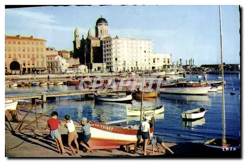 Ansichtskarte AK Reflets de la Cote d'Azur Saint Raphael Un Coin du Port Bateaux Enfants