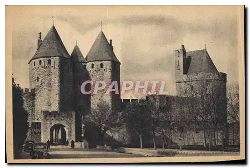 Ansichtskarte AK Carcassonne Aude La Cite Porte Narbonnaise