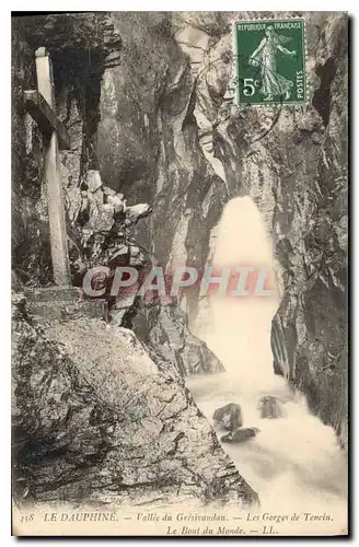 Cartes postales Le Dauphine Vallee du Gresivaudan Les Gorges de Tencin Le Bout du Monde