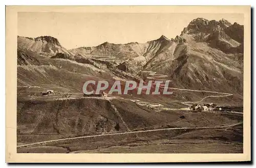 Cartes postales Col du Lautaret Les lacets du Galibier et la Roche du Grand galibier