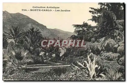 Cartes postales Collection Artistique Monte Carlo Les Jardins