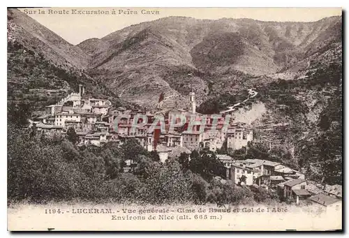 Ansichtskarte AK Luceram Vue generale Cime de Braus et Col de l'Abie Environs de Nice