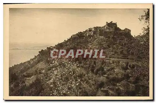 Ansichtskarte AK La Douce France Cote d'Azur Eze A M Le Village vue de la Route de la Nouvelle Corniche de Nice a