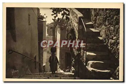 Ansichtskarte AK La Douce France Cote d'Azur Eze AM Une Vieille Rue de Village