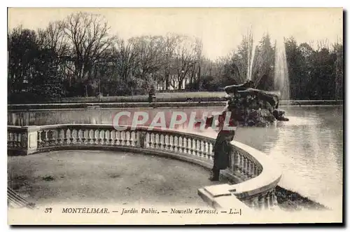 Cartes postales Montelimar Jardin Public Nouvelle Terrasse