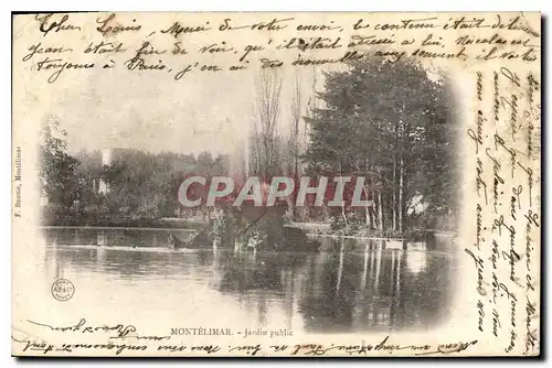 Cartes postales Montelimar Jardin public