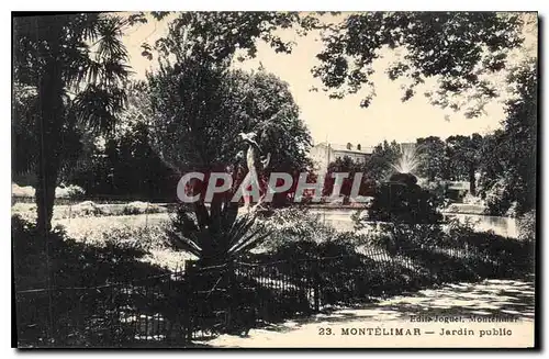 Cartes postales Montelimar Jardin public