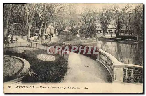 Ansichtskarte AK Montelimar Nouvelle Terrasse au Jardin Public