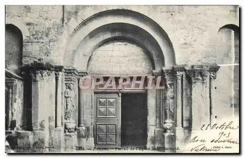Cartes postales Romans Portail de l'Eglise Saint Barnard