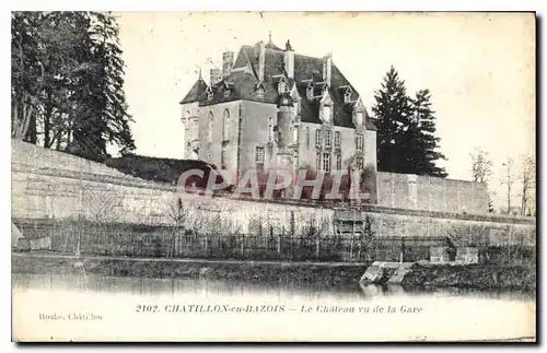 Cartes postales Chatillon en Bazois Le Chateau vu de la Gare