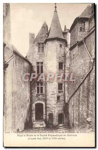 Cartes postales Vannes Le Chateau Gaillard ancien Hotel du Parlement de Bretagne