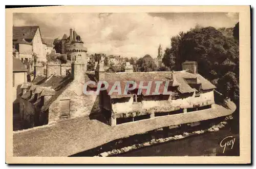 Ansichtskarte AK Vannes Morbihan Douve de la Garenne Vieux lavoirs Pittoresque et les Anciens Remparts