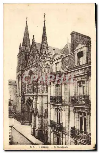 Cartes postales Vannes La Cathedrale