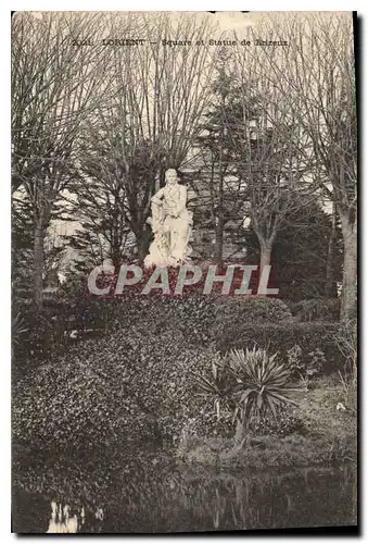 Cartes postales Lorient Square et Statue de Brizeux