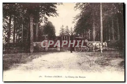 Ansichtskarte AK Environs d'Auray Le Champ des Martyrs Caleche Cheval