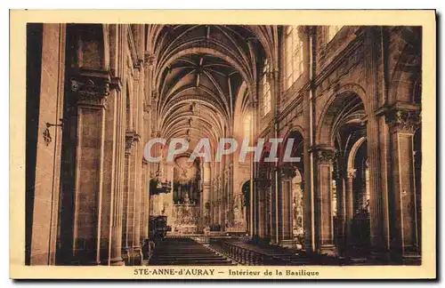 Ansichtskarte AK Sainte Anne d'Auray Interieur de la Basilique