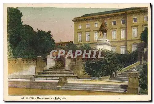 Cartes postales Metz Monument de Lafayette