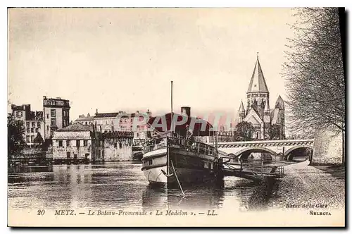 Cartes postales Metz La Bateau Promenade La Madelon