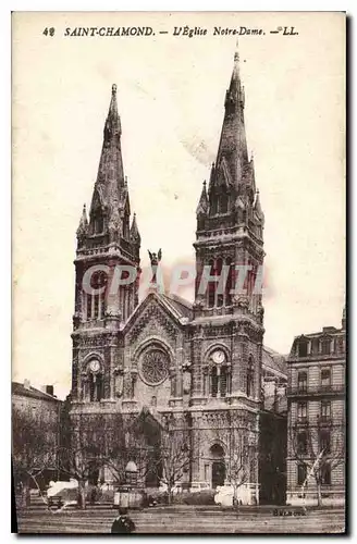 Ansichtskarte AK Saint Chamond l'Eglise Notre Dame