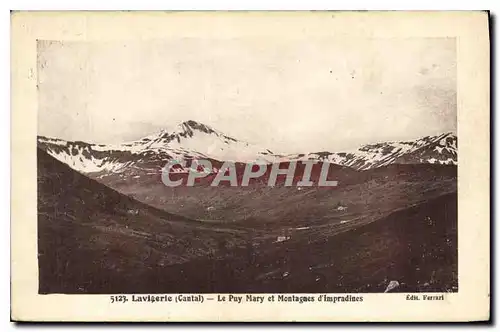 Cartes postales Laligerie Cantal Le Puy Mary et Monragnes d'Imradines