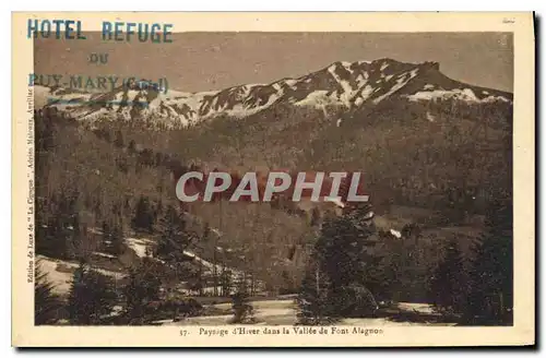 Cartes postales Paysage d'Hiver dans la Vallee de Font Alegnon