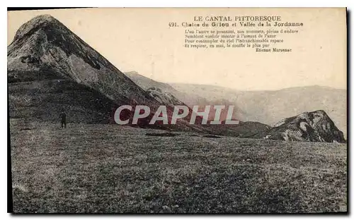 Cartes postales Le Cantal Pittoresqu Chaine du Griou et Vallee de la Jordanne