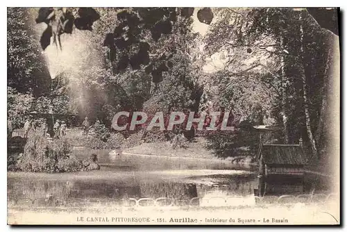 Ansichtskarte AK Le Cantal Pittoresqu Aurillac Interieure du Square Le Bassin