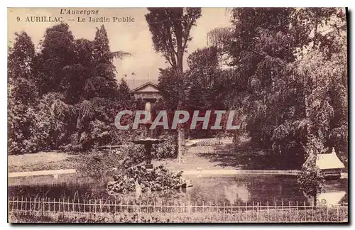 Ansichtskarte AK l'Auvergne Aurillac Le Jardin Public