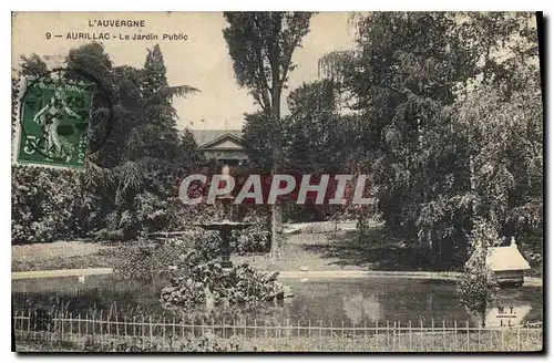 Cartes postales l'Auvergne Aurillac Le Jardin Public