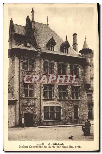 Cartes postales Aurillac Maison Consuilaire restauree par Grandin