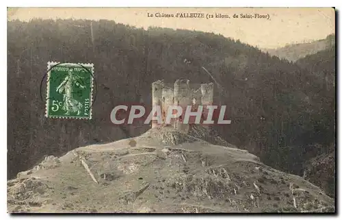 Cartes postales Le Chateau d'Alleuze de Saint Flour