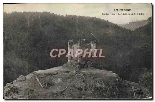 Cartes postales l'Auvergne Cantal Le Chateau d'Alleuze