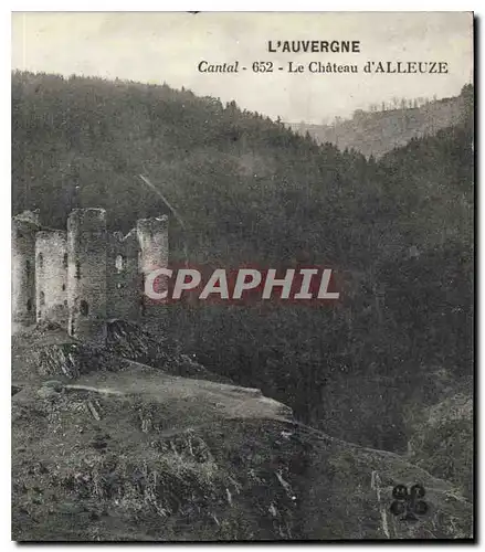 Ansichtskarte AK l'Auvergne Cantal Le Chateau d'Alleuze