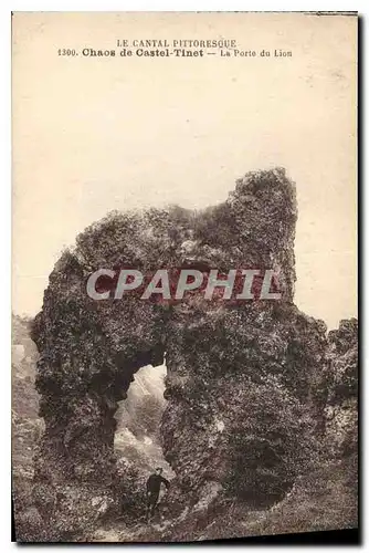 Cartes postales Le Cantal Pittoresque Ohaos de Castel Tinef La Porte du Lion