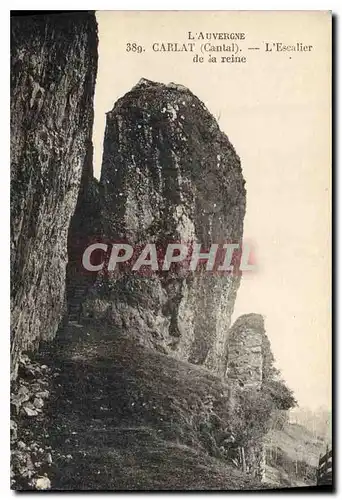 Ansichtskarte AK l'Auvergne Carlat Cantal L'Escalier de la reine